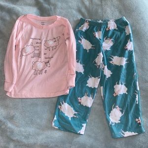 Carters toddler sheep pj set